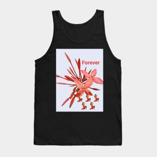 Red flowers and Dancers for Valentine Tank Top